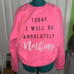 Pink Graphic Sweatshirt